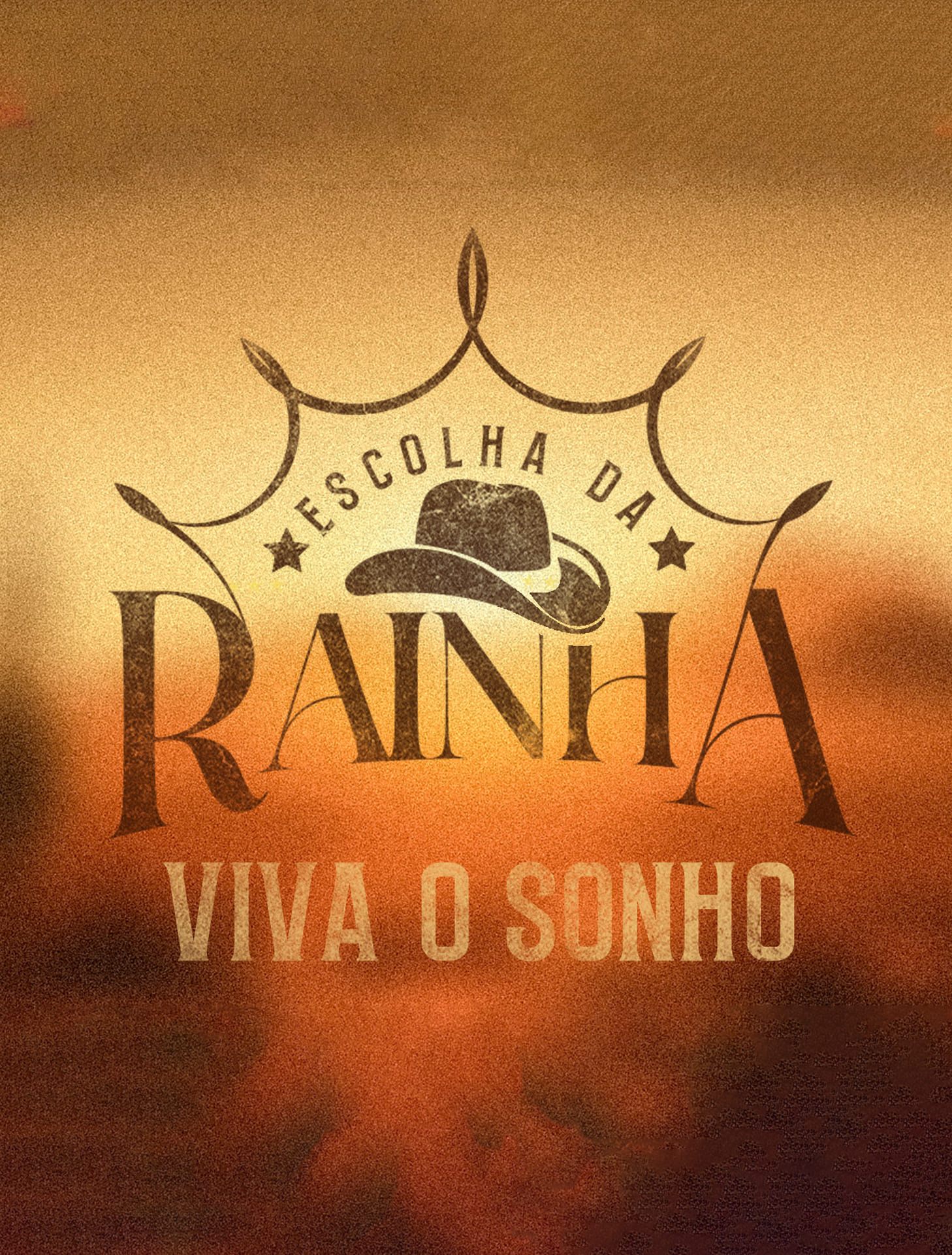 Candidata do concurso Escolha da Rainha — 32ª Expoeste, com chapéu e olhar marcante